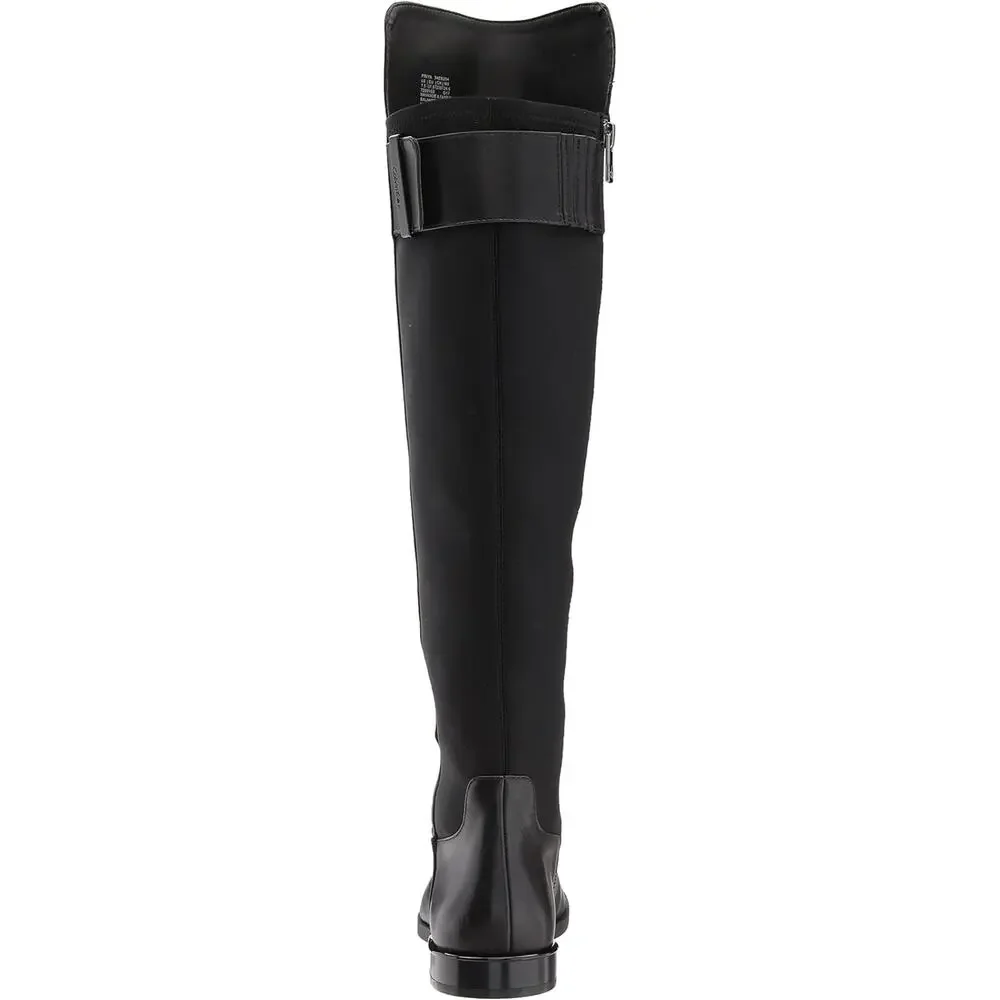 Calvin Klein Women Over The Knee Riding Boots Priya Size US 5M Wide Calf Black
